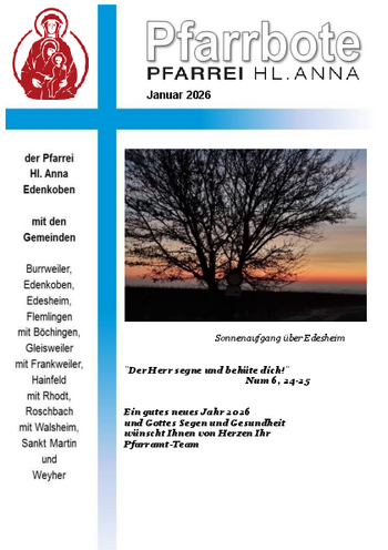 Pfarrbote Hl. Anna, Januar 2026